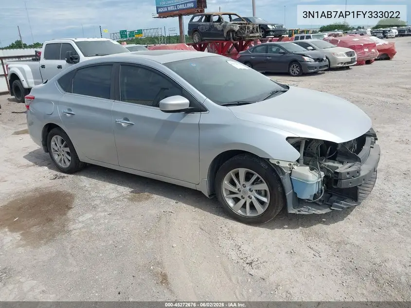 3N1AB7AP1FY333022 2015 Nissan Sentra Sv