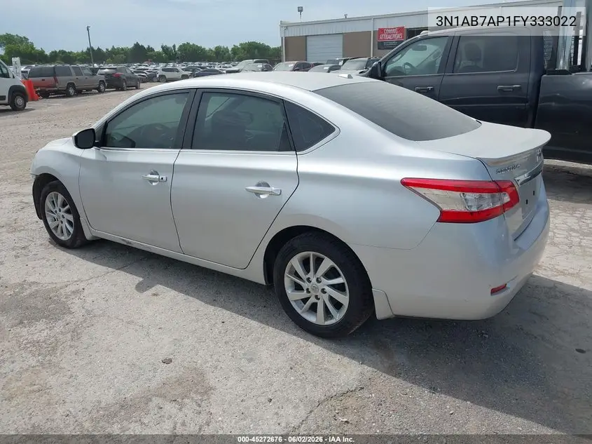 3N1AB7AP1FY333022 2015 Nissan Sentra Sv