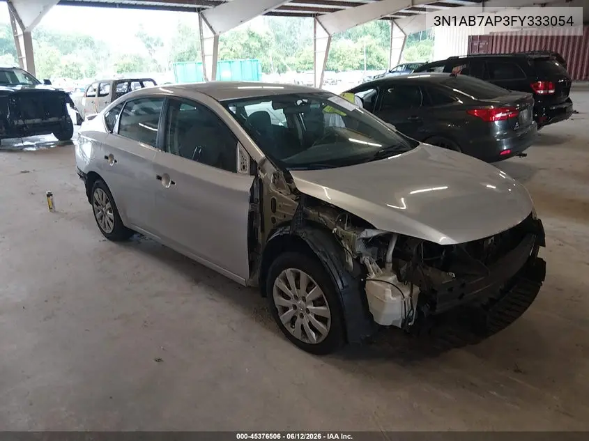 2015 Nissan Sentra S VIN: 3N1AB7AP3FY333054 Lot: 45376506