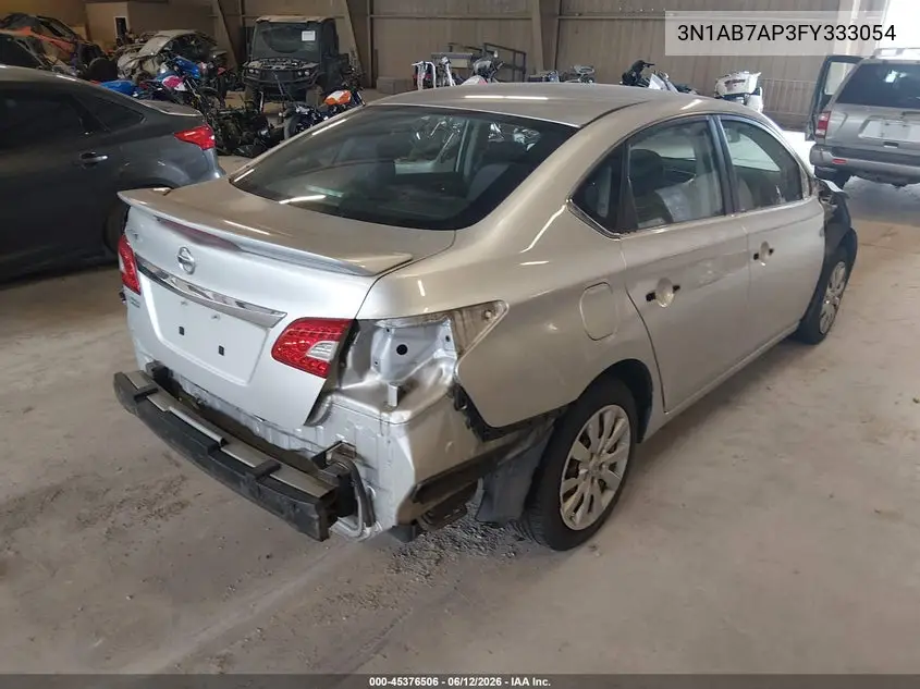 2015 Nissan Sentra S VIN: 3N1AB7AP3FY333054 Lot: 45376506