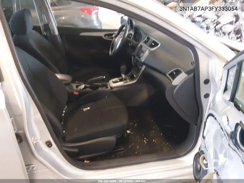 2015 Nissan Sentra S VIN: 3N1AB7AP3FY333054 Lot: 45376506
