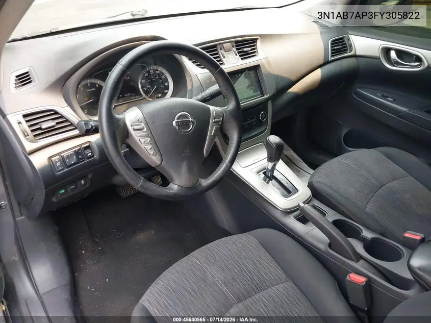 2015 Nissan Sentra Sv VIN: 3N1AB7AP3FY305822 Lot: 45640565