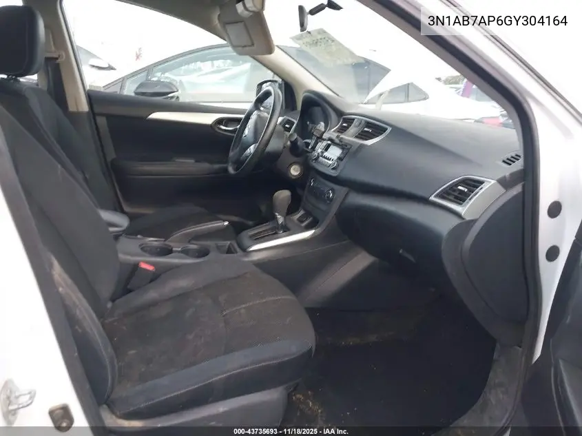 3N1AB7AP6GY304164 2016 Nissan Sentra S
