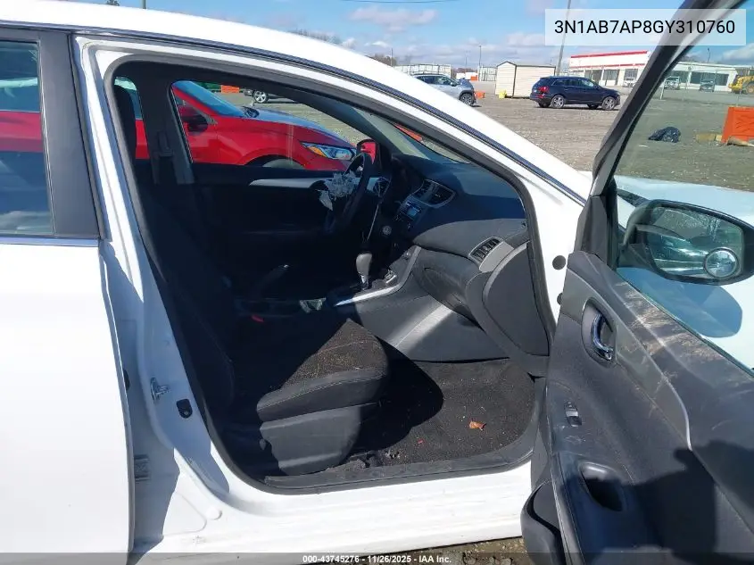 3N1AB7AP8GY310760 2016 Nissan Sentra Fe+ S