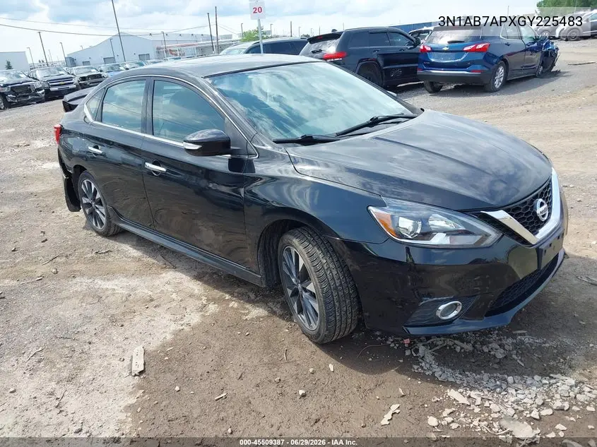 2016 Nissan Sentra Sr VIN: 3N1AB7APXGY225483 Lot: 45509387