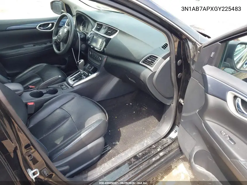 2016 Nissan Sentra Sr VIN: 3N1AB7APXGY225483 Lot: 45509387