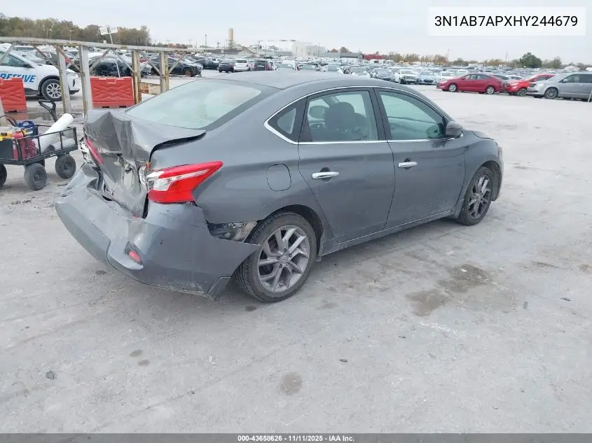 3N1AB7APXHY244679 2017 Nissan Sentra S