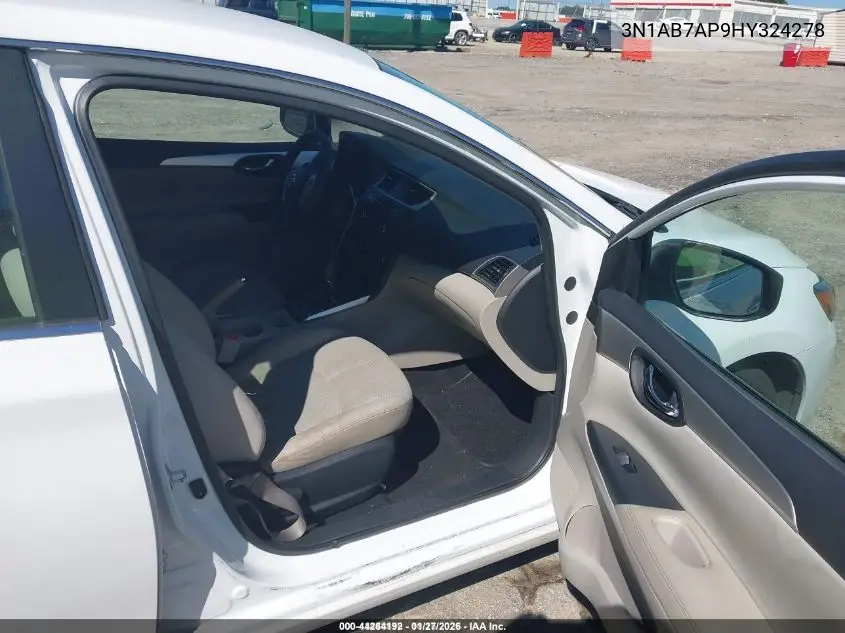 3N1AB7AP9HY324278 2017 Nissan Sentra S