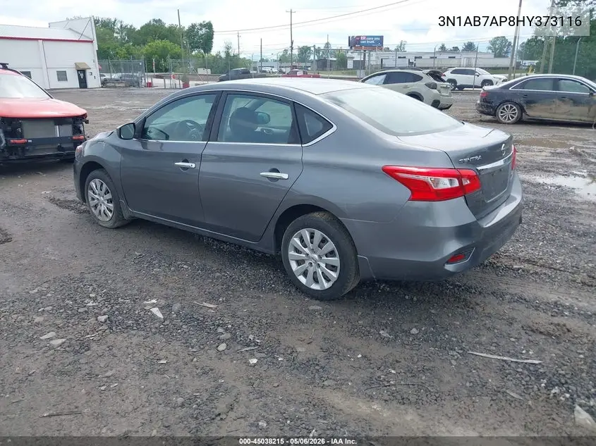 3N1AB7AP8HY373116 2017 Nissan Sentra S
