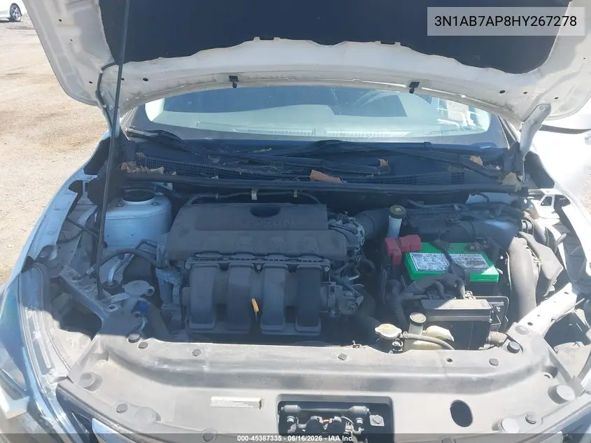 3N1AB7AP8HY267278 2017 Nissan Sentra S