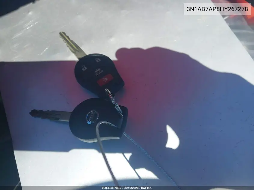 3N1AB7AP8HY267278 2017 Nissan Sentra S