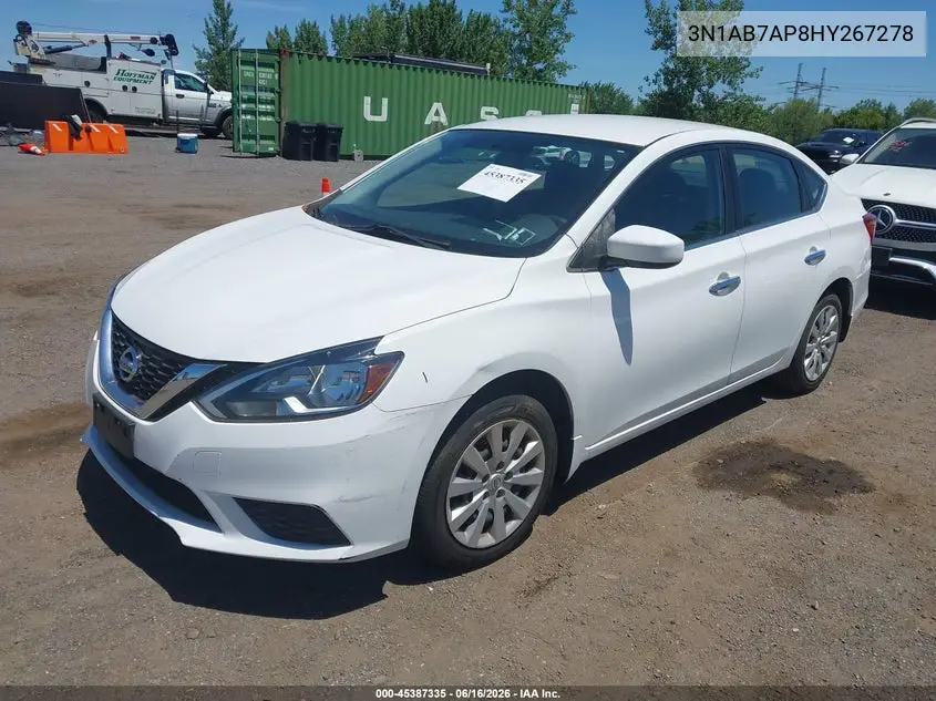 3N1AB7AP8HY267278 2017 Nissan Sentra S