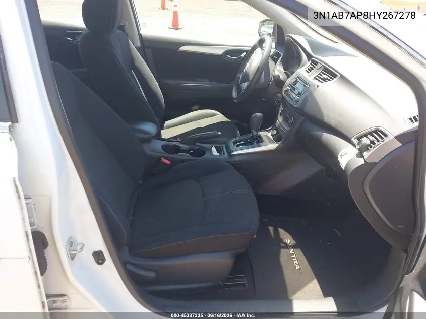 3N1AB7AP8HY267278 2017 Nissan Sentra S