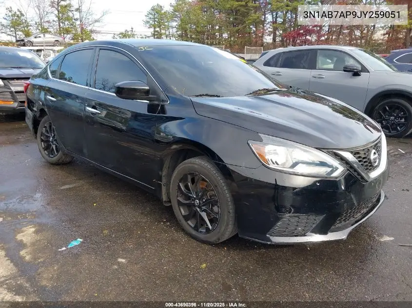 3N1AB7AP9JY259051 2018 Nissan Sentra S