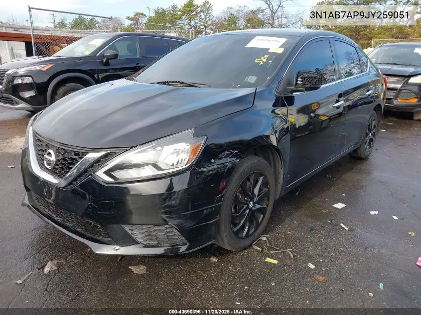 3N1AB7AP9JY259051 2018 Nissan Sentra S
