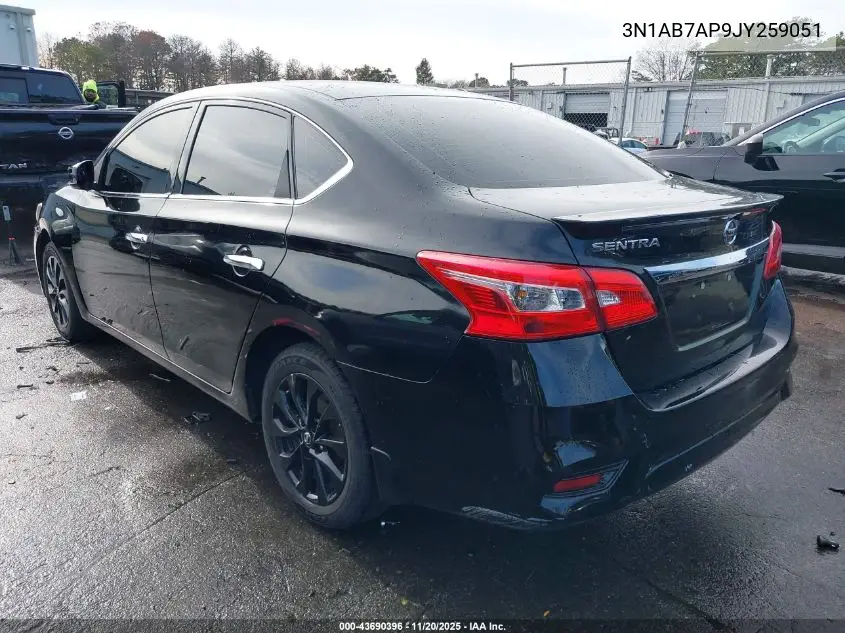 3N1AB7AP9JY259051 2018 Nissan Sentra S