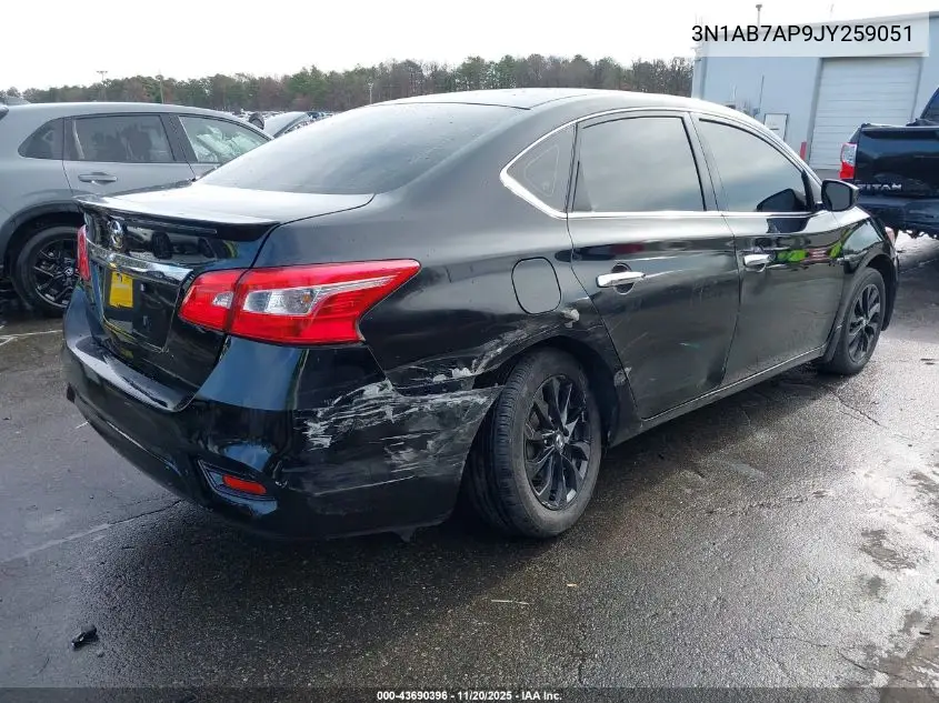 3N1AB7AP9JY259051 2018 Nissan Sentra S