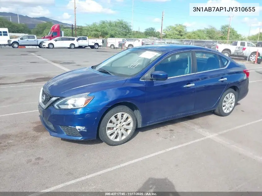 3N1AB7AP1JY310655 2018 Nissan Sentra S