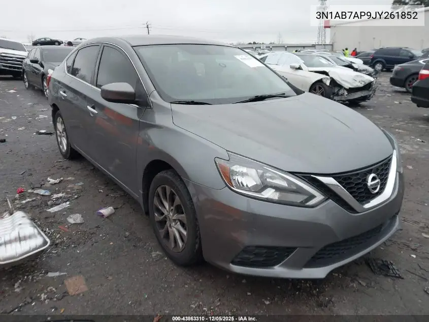 3N1AB7AP9JY261852 2018 Nissan Sentra Sv