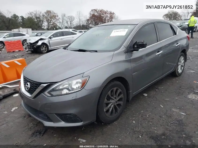 3N1AB7AP9JY261852 2018 Nissan Sentra Sv