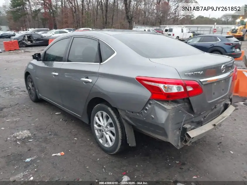 3N1AB7AP9JY261852 2018 Nissan Sentra Sv