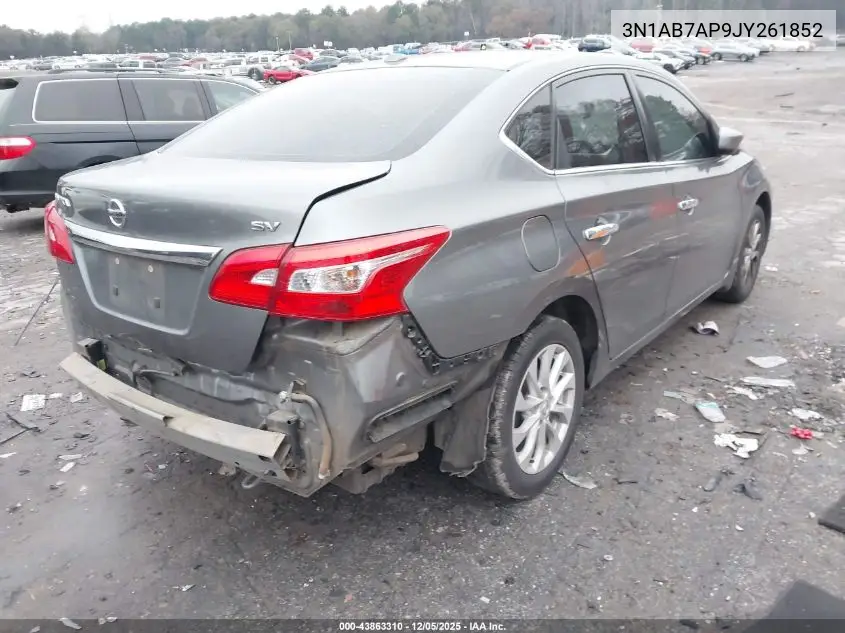 3N1AB7AP9JY261852 2018 Nissan Sentra Sv