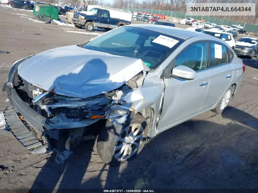 3N1AB7AP4JL664344 2018 Nissan Sentra Sv