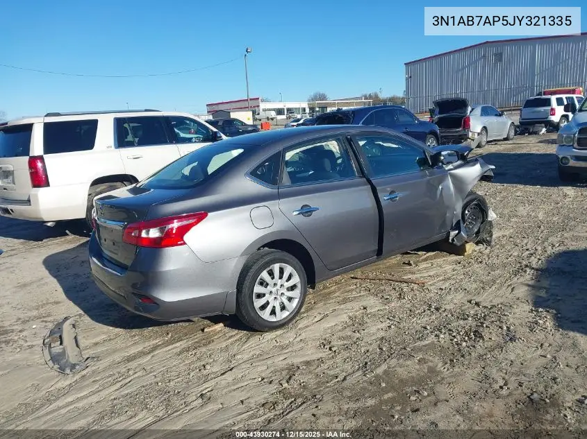3N1AB7AP5JY321335 2018 Nissan Sentra S