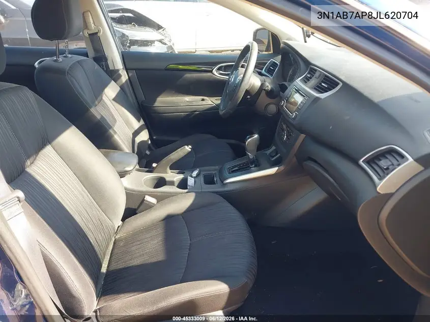 2018 Nissan Sentra Sv VIN: 3N1AB7AP8JL620704 Lot: 45333009
