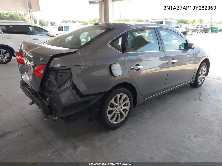 2018 Nissan Sentra Sv VIN: 3N1AB7AP1JY282369 Lot: 45591320
