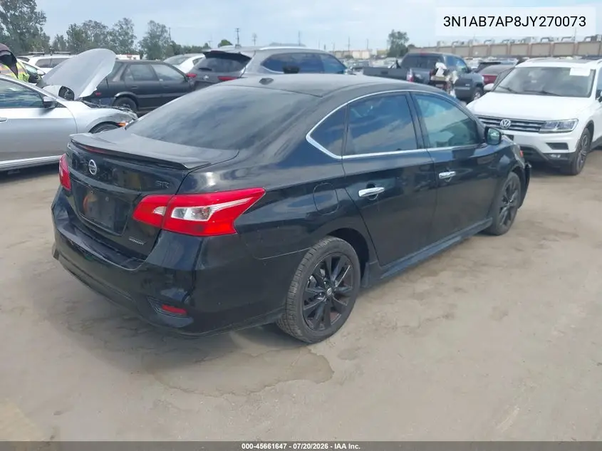 2018 Nissan Sentra Sr VIN: 3N1AB7AP8JY270073 Lot: 45661647