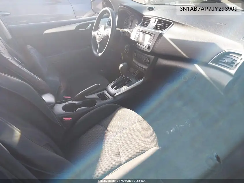2018 Nissan Sentra S VIN: 3N1AB7AP7JY293909 Lot: 45680005