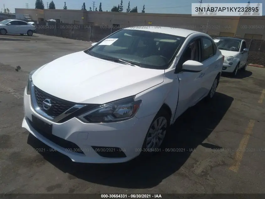 3N1AB7AP1KY232895 2019 Nissan Sentra S
