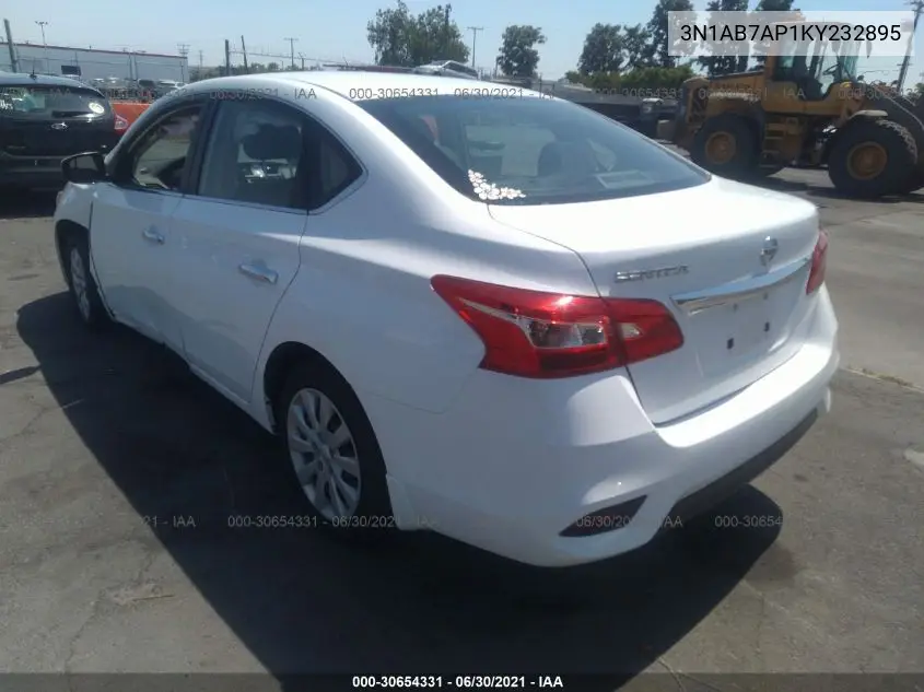 3N1AB7AP1KY232895 2019 Nissan Sentra S