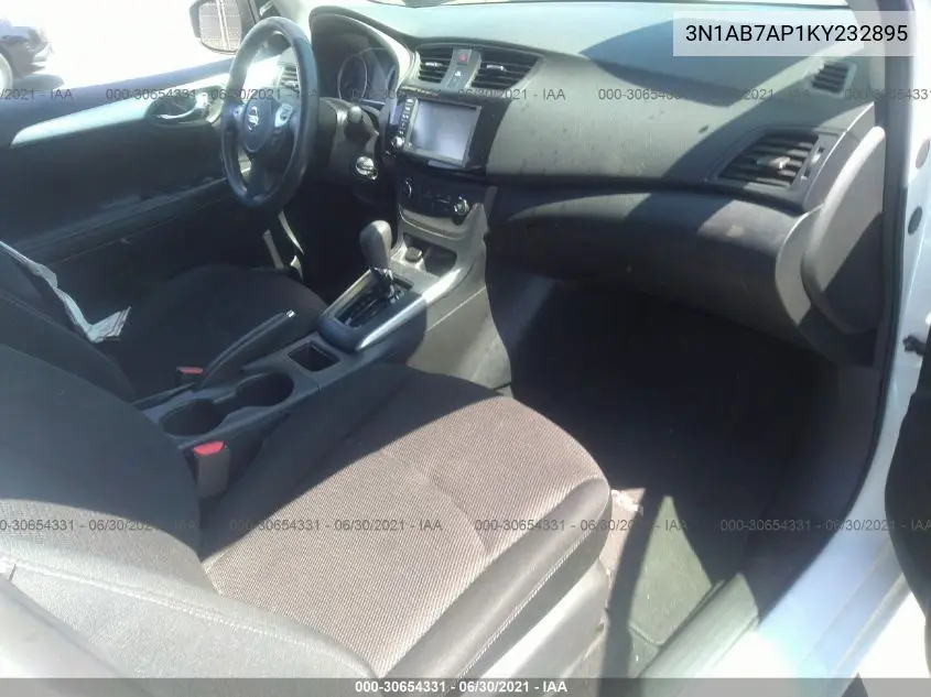 3N1AB7AP1KY232895 2019 Nissan Sentra S
