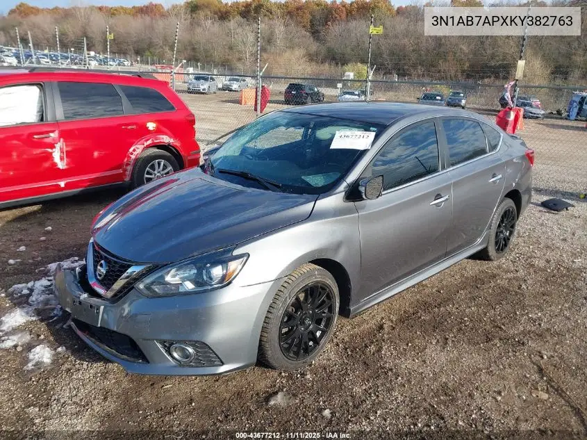 3N1AB7APXKY382763 2019 Nissan Sentra Sr