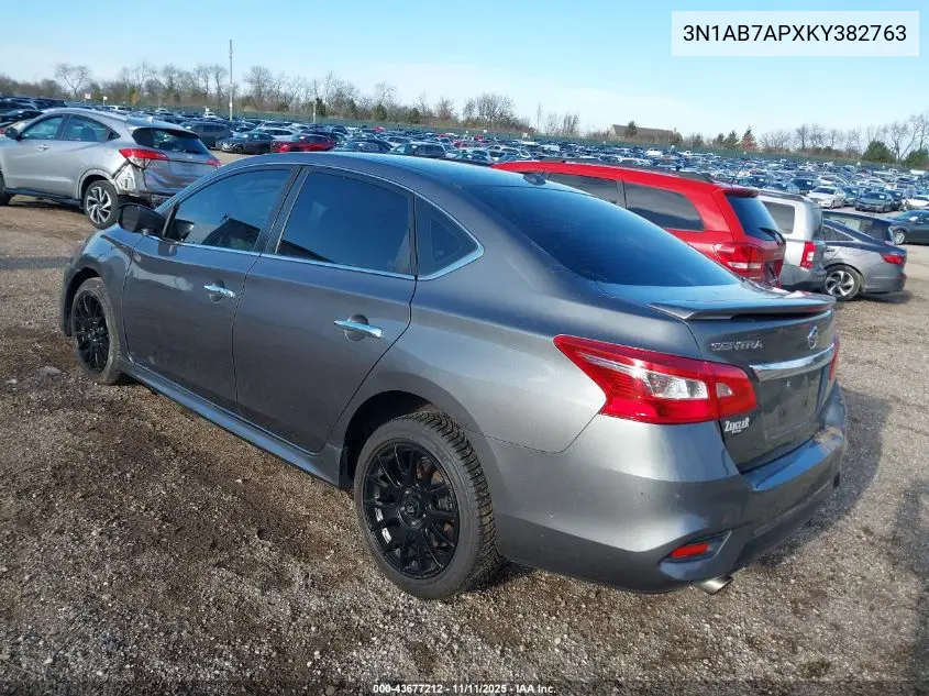 3N1AB7APXKY382763 2019 Nissan Sentra Sr