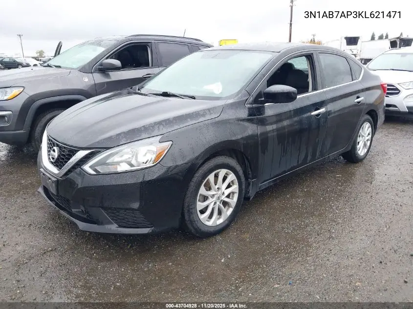 3N1AB7AP3KL621471 2019 Nissan Sentra Sv