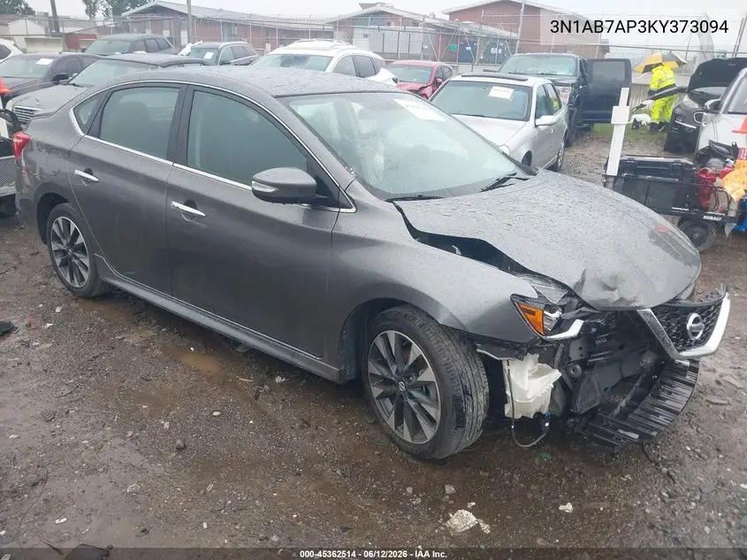2019 Nissan Sentra Sr VIN: 3N1AB7AP3KY373094 Lot: 45362514