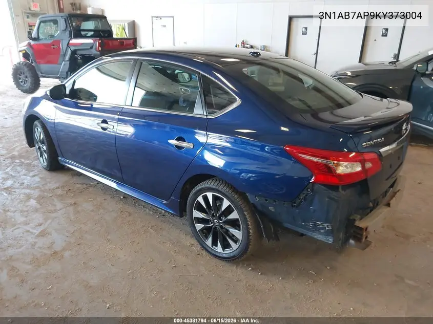 2019 Nissan Sentra Sr VIN: 3N1AB7AP9KY373004 Lot: 45381794
