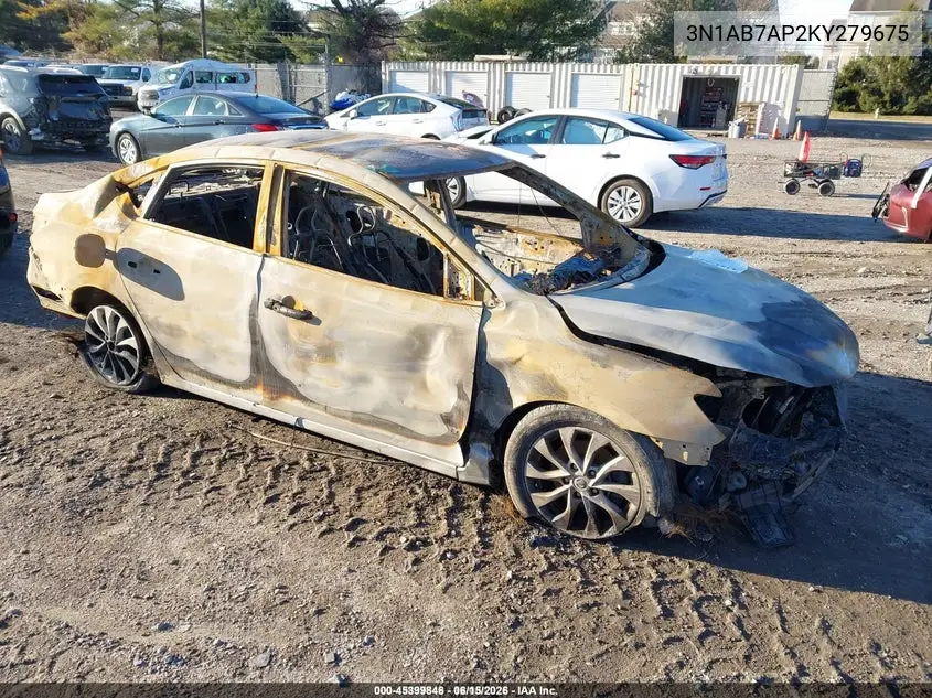 3N1AB7AP2KY279675 2019 Nissan Sentra Sv