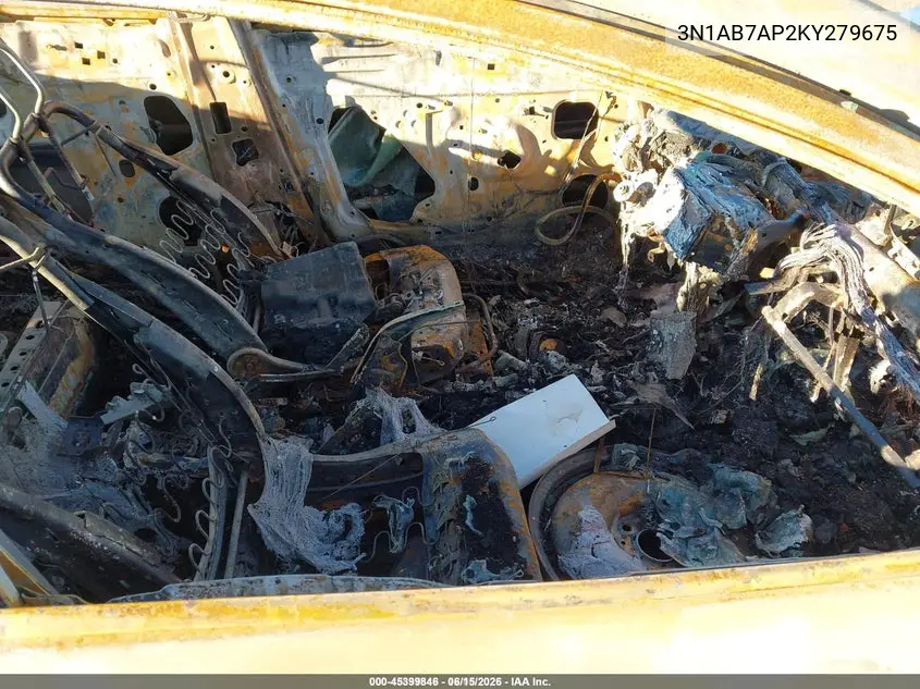 3N1AB7AP2KY279675 2019 Nissan Sentra Sv