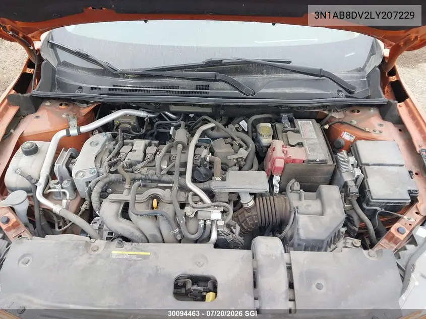 2020 Nissan Sentra Sr VIN: 3N1AB8DV2LY207229 Lot: 30094463