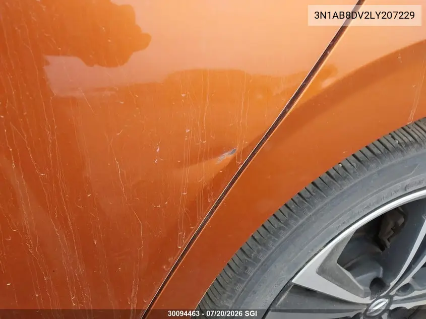 2020 Nissan Sentra Sr VIN: 3N1AB8DV2LY207229 Lot: 30094463