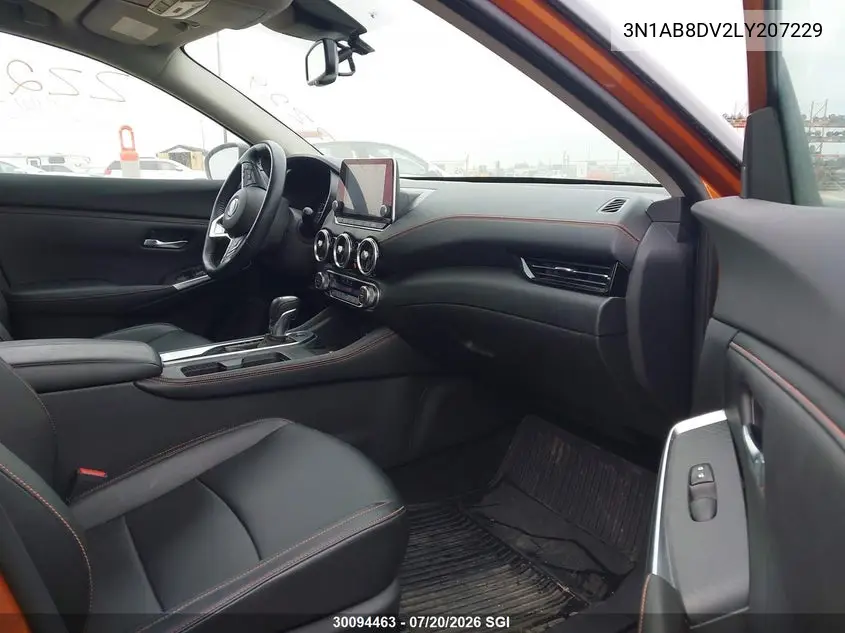 2020 Nissan Sentra Sr VIN: 3N1AB8DV2LY207229 Lot: 30094463