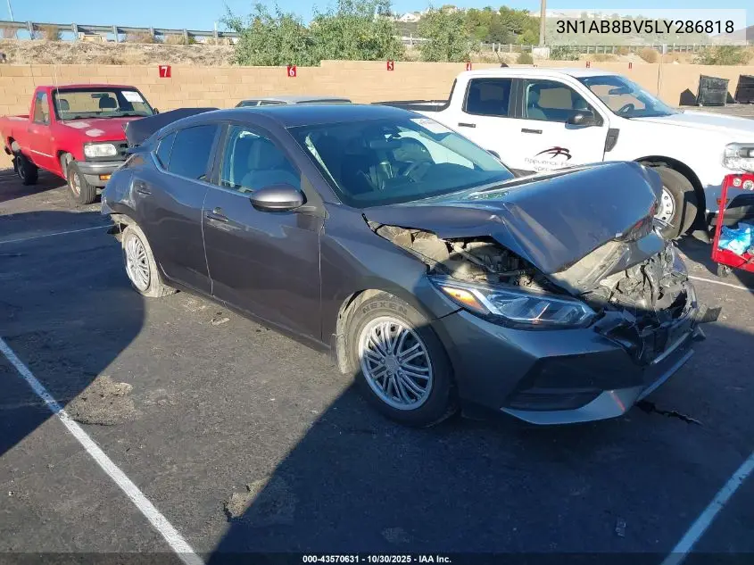 3N1AB8BV5LY286818 2020 Nissan Sentra S Xtronic Cvt