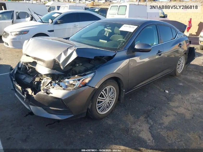 3N1AB8BV5LY286818 2020 Nissan Sentra S Xtronic Cvt