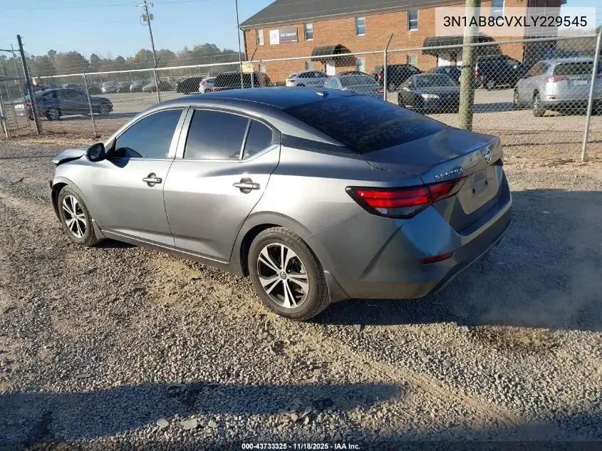 3N1AB8CVXLY229545 2020 Nissan Sentra Sv Xtronic Cvt