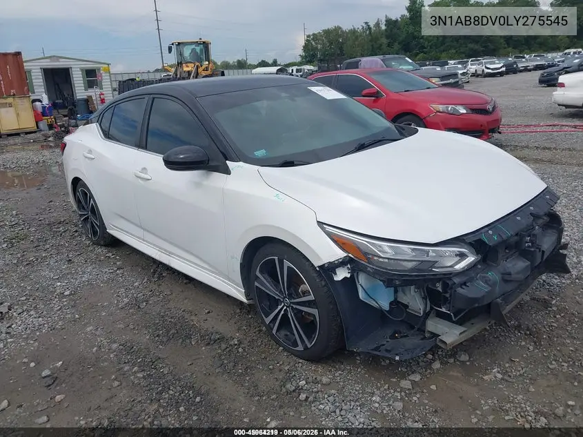3N1AB8DV0LY275545 2020 Nissan Sentra Sr Xtronic Cvt
