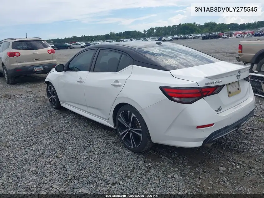 3N1AB8DV0LY275545 2020 Nissan Sentra Sr Xtronic Cvt